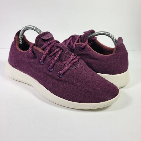 Allbirds Men's Burgundy Superfine Merino Wool Runner Shoes Sz 9 - Picture 1 of 9